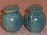 Guernsey shakers glazed Indian blue